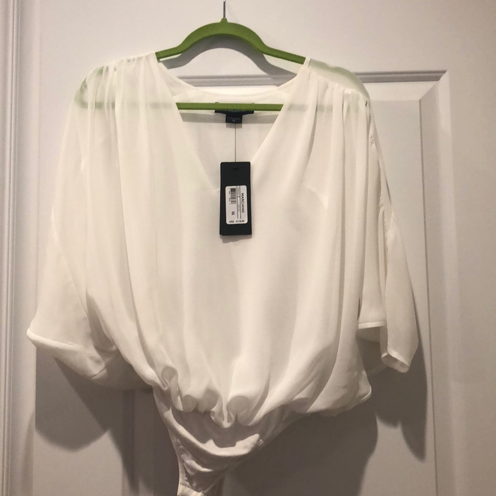 Marciano Guess chiffon bodysuit xs